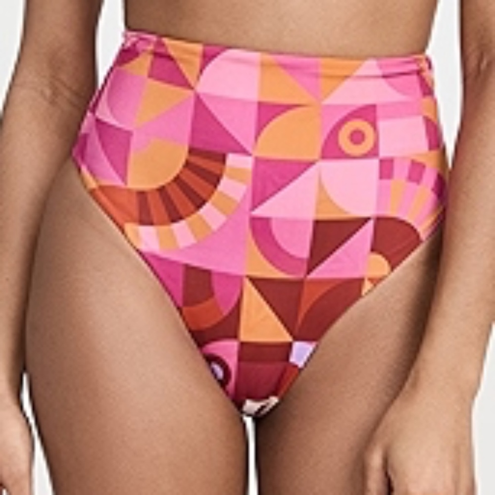 FARM Rio Ombre Graphic Toucans Bikini BOTTOMS ONLY